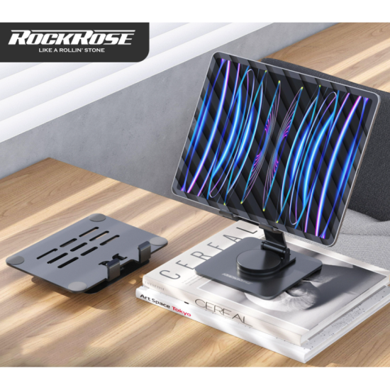 RockRose Anyview Ferris Pro 360° Rotatable and Foldable Desktop Tablet Stand RockRose Anyview Ferris Pro 360° Rotatable and Foldable Desktop Tablet Stand
