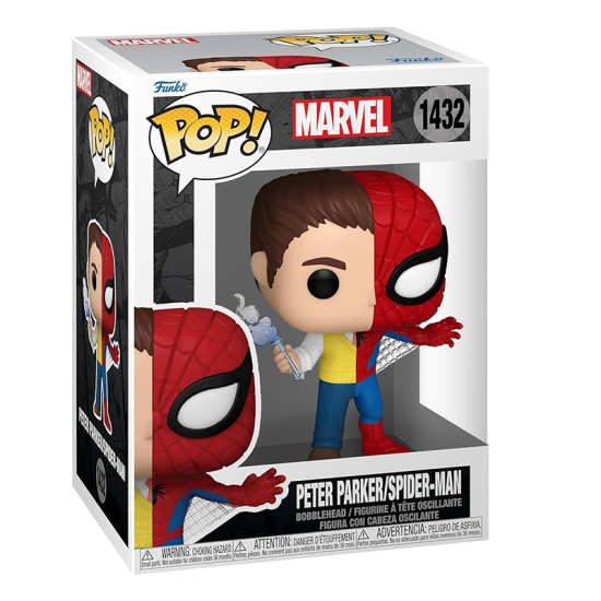 Funko Pop! Super Heroes: Marvel - Spider-Man & Peter Parker (Split) (1432) Funko Pop! Super Heroes: Marvel - Spider-Man & Peter Parker (Split) (1432)