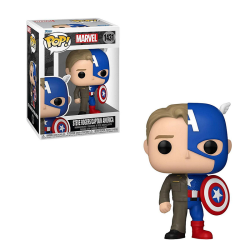 Funko Pop! Super Heroes: Marvel - Captain America & Steve Rogers (Split) (1431) Funko Pop! Super Heroes: Marvel - Captain America & Steve Rogers (Split) (1431)