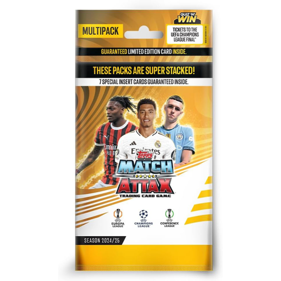 Topps UEFA Champions League Match Attax 24/25 Trading and Collectible Card Game (Multipack)