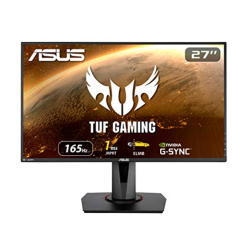 ASUS TUF Gaming VG279QR Monitor 27” Inch 1080P - FHD, IPS, 165Hz, 1MS Extreme Low Motion Blur, G-SYNC Compatible, Shadow Boost, VESA Mountable, DisplayPort, HDMI, Height Adjustable ASUS TUF Gaming VG279QR Monitor 27” Inch 1080P - FHD, IPS, 165Hz, 1MS Extreme Low Motion Blur, G-SYNC Compatible, Shadow Boost, VESA Mountable, DisplayPort, HDMI, Height Adjustable