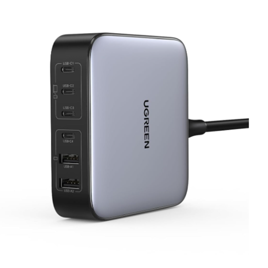 UGREEN Nexode 200W USB C Charger Station Multi-Function 6 in 1 GaN Charge Power Adapter USB Fast Charger Wall Plug for MacBook Pro/Air, Steam Deck, HUAWEI... Model No.CD271 (40914) UGREEN Nexode 200W USB C Charger Station Multi-Function 6 in 1 GaN Charge Power Adapter USB Fast Charger Wall Plug for MacBook Pro/Air, Steam Deck, HUAWEI... Model No.CD271 (40914)