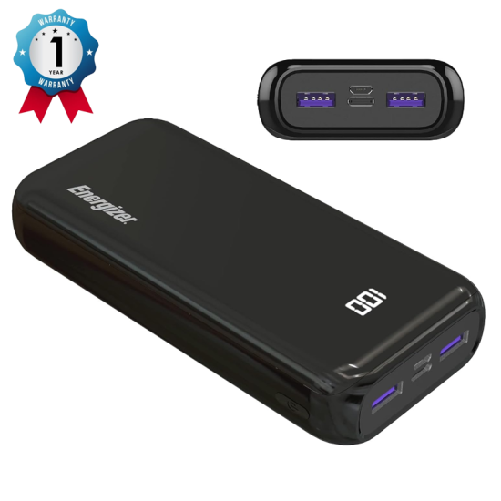Energizer Powerbank 20.000mah Supports VOC Provides Charger UE20011PQ Energizer Powerbank 20.000mah Supports VOC Provides Charger UE20011PQ