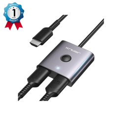 JSAUX Switch 4K 60Hz【1 m】, JSAUX HDMI 2.0 Switcher 2 in 1 Out Aluminum Bi-Directional Splitter 2 x 1/1 x 2 UHD 3D Compatible for Switch, PS4, Roku, HDTV, Monitor – 1m Grey JSAUX Switch 4K 60Hz【1 m】, JSAUX HDMI 2.0 Switcher 2 in 1 Out Aluminum Bi-Directional Splitter 2 x 1/1 x 2 UHD 3D Compatible for Switch, PS4, Roku, HDTV, Monitor – 1m Grey