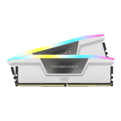 CORSAIR VENGEANCE RGB DDR5 RAM 32GB (2x16GB) 5200MHz CL40 Intel XMP iCUE Compatible Computer Memory - White (CMH32GX5M2B5200C40W) CORSAIR VENGEANCE RGB DDR5 RAM 32GB (2x16GB) 5200MHz CL40 Intel XMP iCUE Compatible Computer Memory - White (CMH32GX5M2B5200C40W)