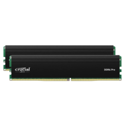 Crucial Pro 64GB Kit (2x32GB) DDR4-3200 UDIMM Desktop Memory - Black (CP2K32G4DFRA32A) Crucial Pro 64GB Kit (2x32GB) DDR4-3200 UDIMM Desktop Memory - Black (CP2K32G4DFRA32A)
