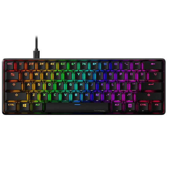 HyperX Alloy Origins 60 - Mechanical Gaming Keyboard - Ultra Compact 60% Form Factor - Tactile Aqua Switch - Double Shot PBT Keycaps - RGB LED Backlit - NGENUITY Software Compatible, Black HyperX Alloy Origins 60 - Mechanical Gaming Keyboard - Ultra Compact 60% Form Factor - Tactile Aqua Switch - Double Shot PBT Keycaps - RGB LED Backlit - NGENUITY Software Compatible, Black