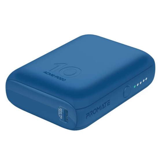 Promate Ultra-Compact Power Bank With 22W PD & Quick Charge 3.0 Acme-PD20.Blue Promate Ultra-Compact Power Bank With 22W PD & Quick Charge 3.0 Acme-PD20.Blue