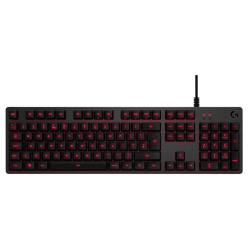 Logitech G413 Mechanical Gaming Keyboard, Backlit Keys, Romer-G Tactile Key Switches, Brushed Aluminum Case, Customizable, USB Pass Through, QWERTY UK Layout - Carbon/Black Logitech G413 Mechanical Gaming Keyboard, Backlit Keys, Romer-G Tactile Key Switches, Brushed Aluminum Case, Customizable, USB Pass Through, QWERTY UK Layout - Carbon/Black
