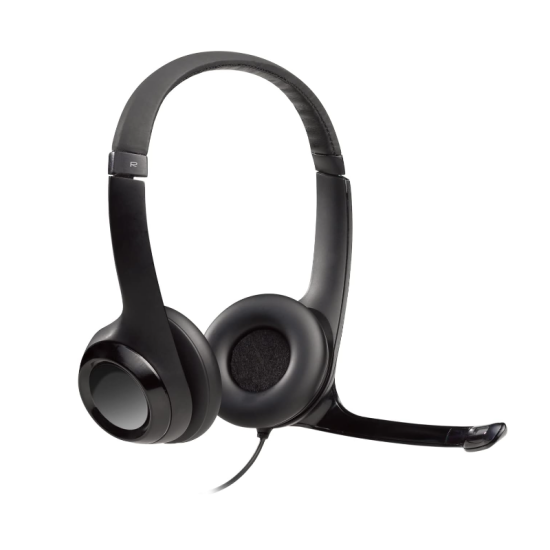 Logitech H390 Wired Headset for PC/Laptop, Stereo Headphones with Noise Cancelling Microphone, USB-A, In-Line Controls, Works with Chromebook - Black Logitech H390 Wired Headset for PC/Laptop, Stereo Headphones with Noise Cancelling Microphone, USB-A, In-Line Controls, Works with Chromebook - Black