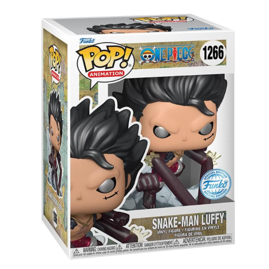POP! : One Piece Snake-Man Luffy Metallic BY FUNKO (1266) POP! : One Piece Snake-Man Luffy Metallic BY FUNKO (1266)