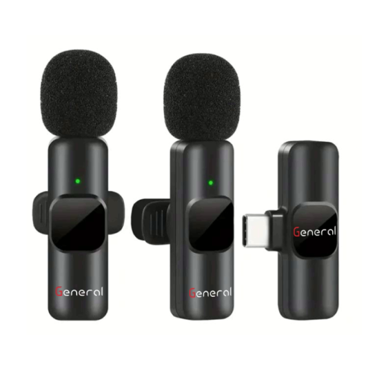 General K10 K2 Microphone For Smartphone, Wireless Mini Microphone Plug & Play USB C Lavalier Microphone Wireless General K10 K2 Microphone For Smartphone, Wireless Mini Microphone Plug & Play USB C Lavalier Microphone Wireless