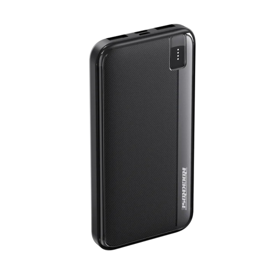 ROCKROSE RRPB38 HORIZON 10 10000mAh Dual USB-A Power Bank -Black ROCKROSE RRPB38 HORIZON 10 10000mAh Dual USB-A Power Bank -Black