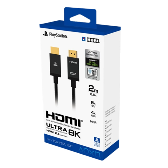 HORI ULTRA HIGH SPEED 8K 4K HDMI 2M CABLE FOR PLAYSTATION®5 HORI ULTRA HIGH SPEED 8K 4K HDMI 2M CABLE FOR PLAYSTATION®5
