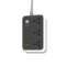 SIA ENDURING POWER STRIP 6 USB-A & 3 POWER SOCKETS - Black/White (SI-PS001G)