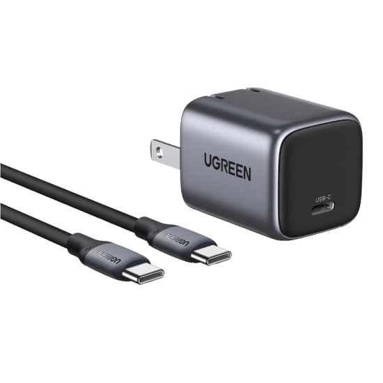 UGREEN Nexode 30W USB C Charger with 60W USB C Cable, iPhone 15 Charger Foldable GaN PPS Compact Fast Wall Charger Block for iPhone 15/14, Galaxy S24 Ultra/S23, Pixel 8 Pro, MacBook Air, iPad Pro Model No.CD319 (25257) UGREEN Nexode 30W USB C Charger with 60W USB C Cable, iPhone 15 Charger Foldable GaN PPS Compact Fast Wall Charger Block for iPhone 15/14, Galaxy S24 Ultra/S23, Pixel 8 Pro, MacBook Air, iPad Pro Model No.CD319 (25257)