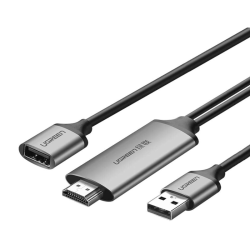UGREEN USB to HDMI Digital AV Adapter 1.5m (Gray) - (50291) UGREEN USB to HDMI Digital AV Adapter 1.5m (Gray) - (50291)