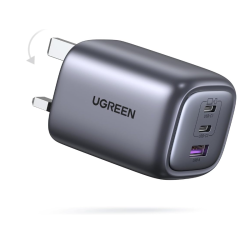 UGREEN Nexode 65W USB C Charger 3-Port Foldable GaN Laptop Charger Type C Fast Wall Charger Plug Compatile for MacBook Pro/Air, HP/Dell/Lenovo, iPad Pro/Air... Model:CD306 (90663) UGREEN Nexode 65W USB C Charger 3-Port Foldable GaN Laptop Charger Type C Fast Wall Charger Plug Compatile for MacBook Pro/Air, HP/Dell/Lenovo, iPad Pro/Air... Model:CD306 (90663)
