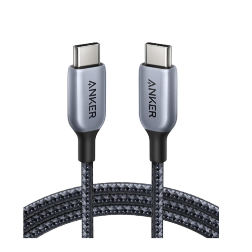 Anker 765 USB C to USB C Cable (140W 6ft Nylon), USB 2.0 Fast Charging USB C Cable for iPhone 15/15Pro/15Plus/ 15ProMax, MacBook Pro 2021, iPad Pro