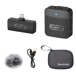 Saramonic Blink100 B3 Wireless Lavalier Microphones for iPhone iPad 2.4GHz Plug & Play Lapel Clip-on Mic With Noise Reduction for Video Recording Live Streaming Vlog YouTube, Bluetooth, USB Saramonic Blink100 B3 Wireless Lavalier Microphones for iPhone iPad 2.4GHz Plug & Play Lapel Clip-on Mic With Noise Reduction for Video Recording Live Streaming Vlog YouTube, Bluetooth, USB