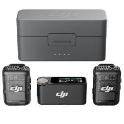 DJI Mic 2 (2 TX + 1 RX + Charging Case), All-in-one Wireless Microphone, Intelligent Noise Cancelling, 32-bit Float Internal Recording, 250m (820 ft.) Range, Microphone for iPhone, Android, Camera DJI Mic 2 (2 TX + 1 RX + Charging Case), All-in-one Wireless Microphone, Intelligent Noise Cancelling, 32-bit Float Internal Recording, 250m (820 ft.) Range, Microphone for iPhone, Android, Camera