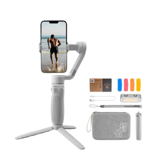 Zhiyun Smooth Q4 Combo Gimbal Stabilizer, Handheld 3-Axis Gimbal for Smartphone, Built-in Extension Rod, Stabilizer for Vlogging, YouTube, Tiktok, Live Video Compatible with iPhone and Android Zhiyun Smooth Q4 Combo Gimbal Stabilizer, Handheld 3-Axis Gimbal for Smartphone, Built-in Extension Rod, Stabilizer for Vlogging, YouTube, Tiktok, Live Video Compatible with iPhone and Android