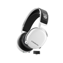 Steelseries Arctis 7+ Wireless Gaming Headset - Lossless 2.4 Ghz - 30 Hour Battery Life - For Pc, Ps5, Ps4, Mac, Android And Switch - White Steelseries Arctis 7+ Wireless Gaming Headset - Lossless 2.4 Ghz - 30 Hour Battery Life - For Pc, Ps5, Ps4, Mac, Android And Switch - White