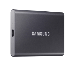 SAMSUNG T7 1TB, Portable SSD, up to 1050MB/s, USB 3.2 Gen2, Gaming, Students & Professionals, External Solid State Drive (MU-PC1T0R/AM), Gray SAMSUNG T7 1TB, Portable SSD, up to 1050MB/s, USB 3.2 Gen2, Gaming, Students & Professionals, External Solid State Drive (MU-PC1T0R/AM), Gray