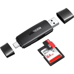 UGREEN SD Card Reader USB 3.0 USB C Memory Card Reader OTG Card Adapter for SD Micro SD SDHC SDXC MMC Card Compatible with MacBook Galaxy S20 iPad Pro 2020 Surface Pro Computer Laptop (80191) UGREEN SD Card Reader USB 3.0 USB C Memory Card Reader OTG Card Adapter for SD Micro SD SDHC SDXC MMC Card Compatible with MacBook Galaxy S20 iPad Pro 2020 Surface Pro Computer Laptop (80191)