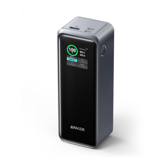 Anker Prime Power Bank, 27,650mAh 3-Port 250W Portable Charger (99.54Wh) Smart App, Compatible with MacBook Pro/Air, iPhone 15/14/13 Series, Samsung, Dell, and More Anker Prime Power Bank, 27,650mAh 3-Port 250W Portable Charger (99.54Wh) Smart App, Compatible with MacBook Pro/Air, iPhone 15/14/13 Series, Samsung, Dell, and More