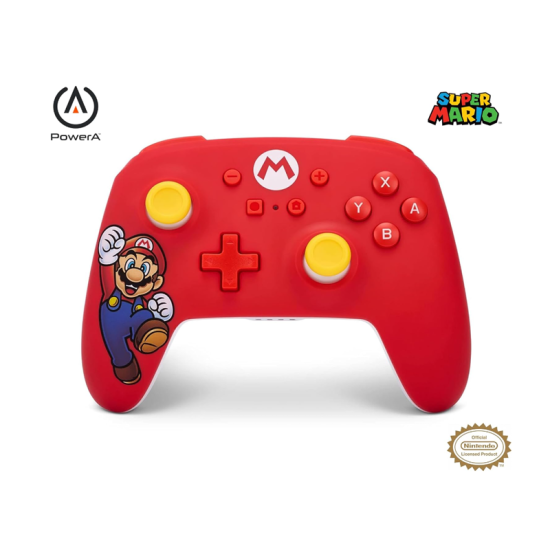 PowerA Wireless Controller for Nintendo Switch - Mario Joy PowerA Wireless Controller for Nintendo Switch - Mario Joy