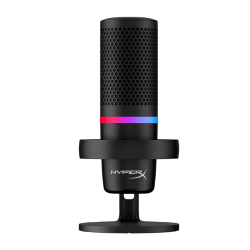 HyperX DuoCast RGB USB Condenser Microphone for PC, PS5, PS4, Mac, Low profile Shock Mount, Cardioid, Omnidirectional, Pop Filter, Black, 4P5E2AA HyperX DuoCast RGB USB Condenser Microphone for PC, PS5, PS4, Mac, Low profile Shock Mount, Cardioid, Omnidirectional, Pop Filter, Black, 4P5E2AA
