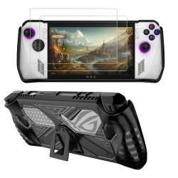 TERRIFI Travel Handbag, Protection Case for ASUS ROG Ally, with Shock-Absorption and Anti-Scratch Design, Built-in Stand for Game Handheld Console - Anti-Drop Shockproof Shell (Black) TERRIFI Travel Handbag, Protection Case for ASUS ROG Ally, with Shock-Absorption and Anti-Scratch Design, Built-in Stand for Game Handheld Console - Anti-Drop Shockproof Shell (Black)