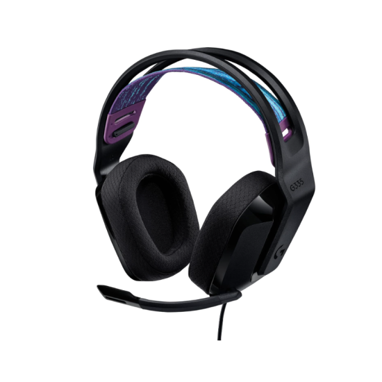 Logitech G335 Wired Gaming Headset, with Flip to Mute Microphone, 3.5mm Audio Jack, Memory Foam Earpads, Lightweight, Compatible with PC, PlayStation, Xbox, Nintendo Switch - Black Logitech G335 Wired Gaming Headset, with Flip to Mute Microphone, 3.5mm Audio Jack, Memory Foam Earpads, Lightweight, Compatible with PC, PlayStation, Xbox, Nintendo Switch - Black