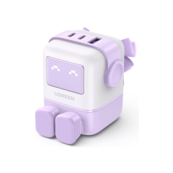 UGREEN UNO 65W USB C Charger 3-Port【Nexode UNO GaN】【LED Display】Compact Funny Fast Charger Type C Power Adapter for MacBook/HP/Dell/Lenovo, iPhone 15 Pro Max, Galaxy S24 Ultra, Steam Deck, etc-Purple UGREEN UNO 65W USB C Charger 3-Port【Nexode UNO GaN】【LED Display】Compact Funny Fast Charger Type C Power Adapter for MacBook/HP/Dell/Lenovo, iPhone 15 Pro Max, Galaxy S24 Ultra, Steam Deck, etc-Purple