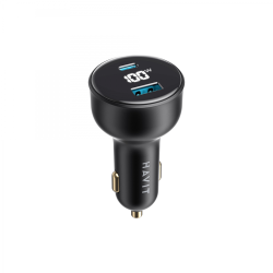 HAVIT Dual port Car CHARGER USB-C 100w HAVIT Dual port Car CHARGER USB-C 100w