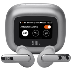 JBL Live Beam 3 Wireless Earbud Headphones - Silver JBL Live Beam 3 Wireless Earbud Headphones - Silver