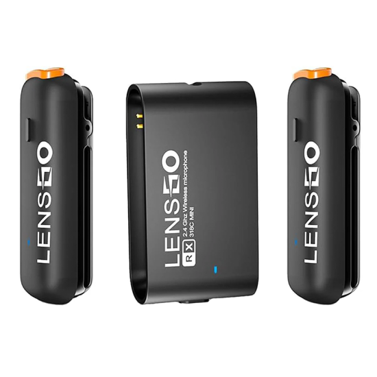 LENSGO 318C Mini Wireless Lavalier Microphone LENSGO 318C Mini Wireless Lavalier Microphone