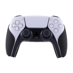 PlayVital Black Anti-Skid Sweat-Absorbent Controller Grip for PS5 Controller, Professional Textured Soft Rubber Pads Handle Grips for PS5 Controller - PFPJ001