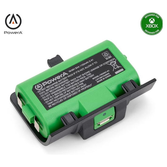 PowerA Play & Charge Kit for Xbox Series XS and Xbox One Wireless Controllers, 1 x Rechargeable Batteries with LED Indicators