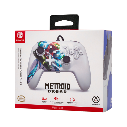 PowerA Enhanced Wired Controller for Nintendo Switch - Metroid Dread