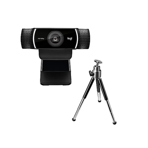 Logitech C922 Pro Stream Webcam, HD 1080p/30fps or HD 720p/60fps Hyperfast Streaming, Stereo Audio, HD light correction, Autofocus, For YouTube, Twitch, XSplit, PC/Mac/Laptop/Macbook/Tablet - Black (used)