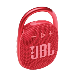 JBL Clip 4 Portable Bluetooth Speaker, JBL Pro Sound, Punchy Bass, Ultra-Portable Design, Integrated Carabiner, Clip Everywhere, IP67 Waterproof + Dustproof, 18H Battery - Red, JBLCLIP4RED