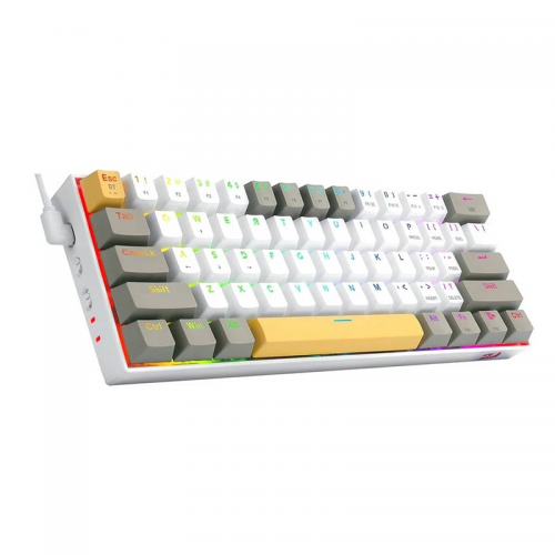 Redragon Draconic Pro Wired/Wireless Mechanical Keyboard Yellow-White-Grey | K530-YL&WT&GY-RGB-PRO