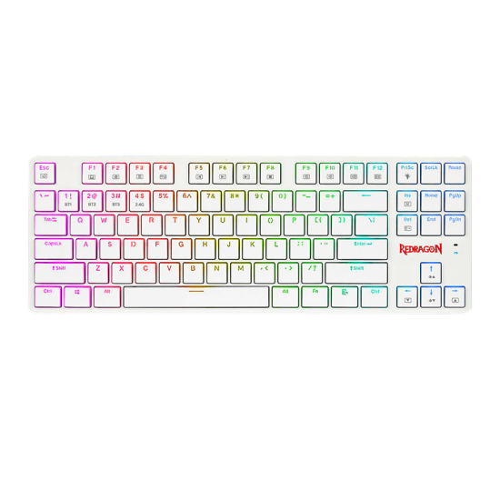 Redragon Anubis K539 80% TKL Low-Profile Mechanical Keyboard White | K539W-RGB