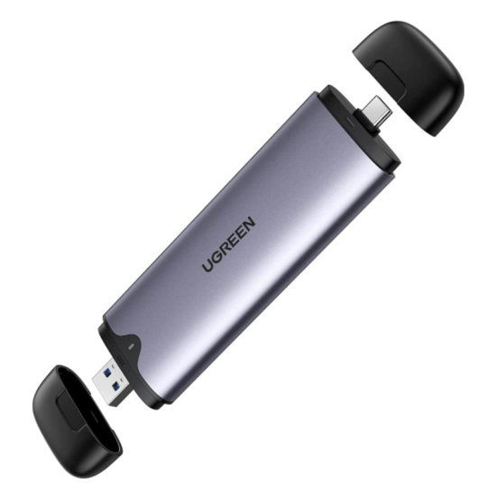 Ugreen ‎70532 2-In-1 M.2 NVMe SSD Enclosure Adapter, Aluminum USB 3.1 GEN 2, 10Gbps | ‎70532