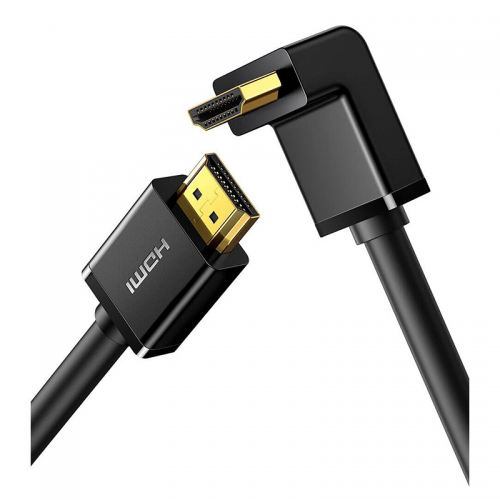 UGREEN HD103 Cable Right Angle 90 Degree 2M, HDMI Cable 4K Male to Male Cable, Black | 10173