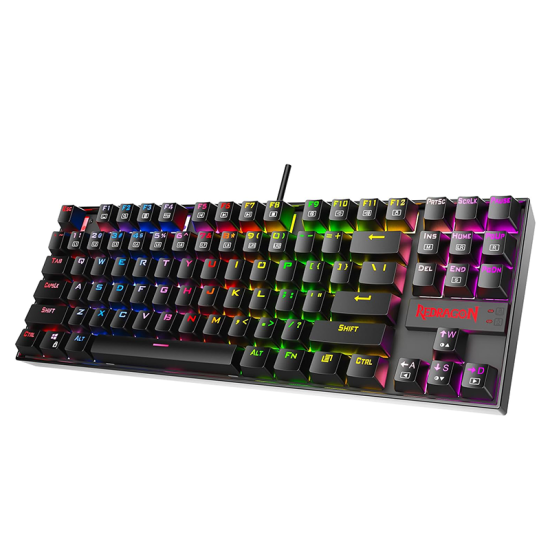 Redragon Kumara Rainbow K552E Wired Mechanical Gaming Keyboard - Black Switch