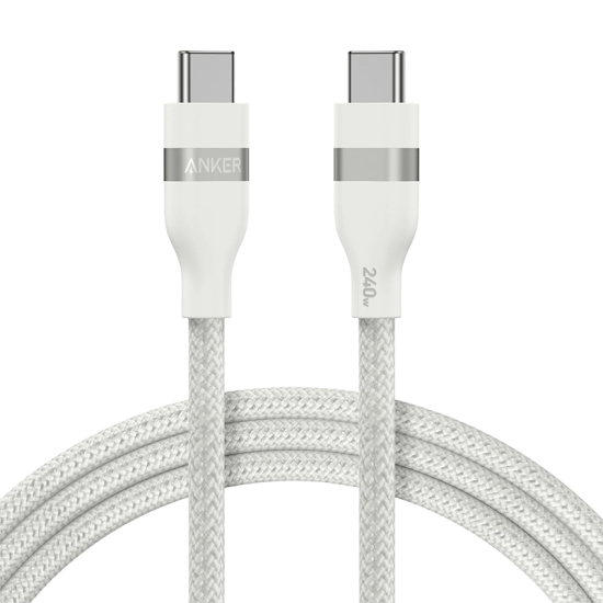 Anker USB-C to USB-C Cable 6ft 240W - White | A82E2H22