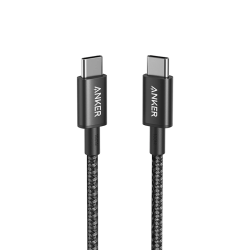 Anker Nylon Cable 333 USB-C to USB-C - 6ft - 100W - Black | A8757H11 (Open Sealed)